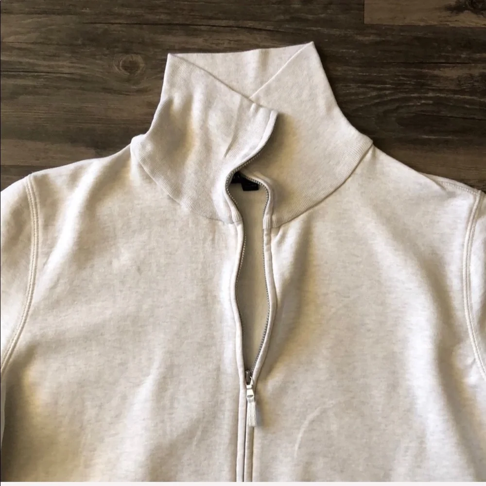 Land’s End Off White Lightweight Zipper Jacket size M